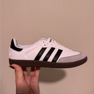 Adidas white sambas